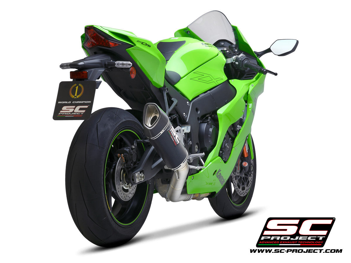 SC-Project Slip-on SC1-R + KAWASAKI KAWASAKI ZX-10 R/RR (21-25) K38a-Det91c