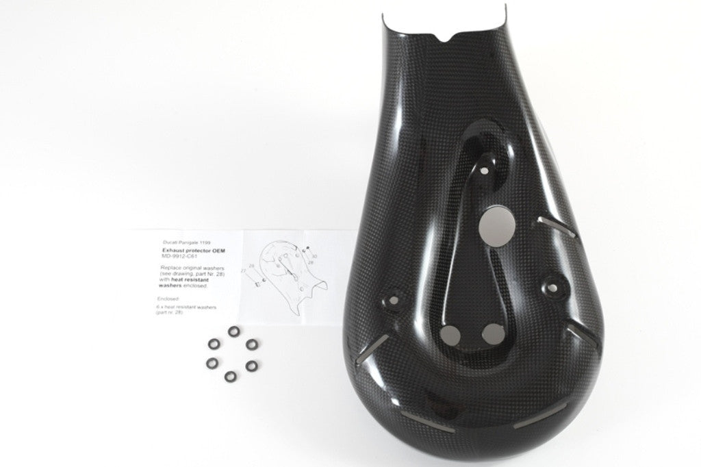Protector de calor de carbono Krümmer Fullsix Ducati Panigale 899 (13-16) 