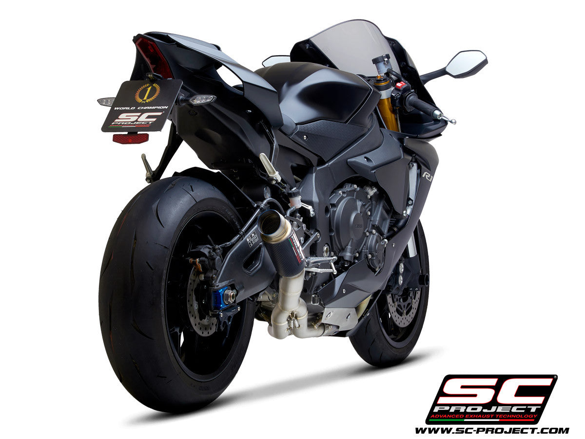 SC-Project Slip-on GP70-R + CAT replacement tube Yamaha YZF-R1/M RN49 (17-19) Y11B-DET70