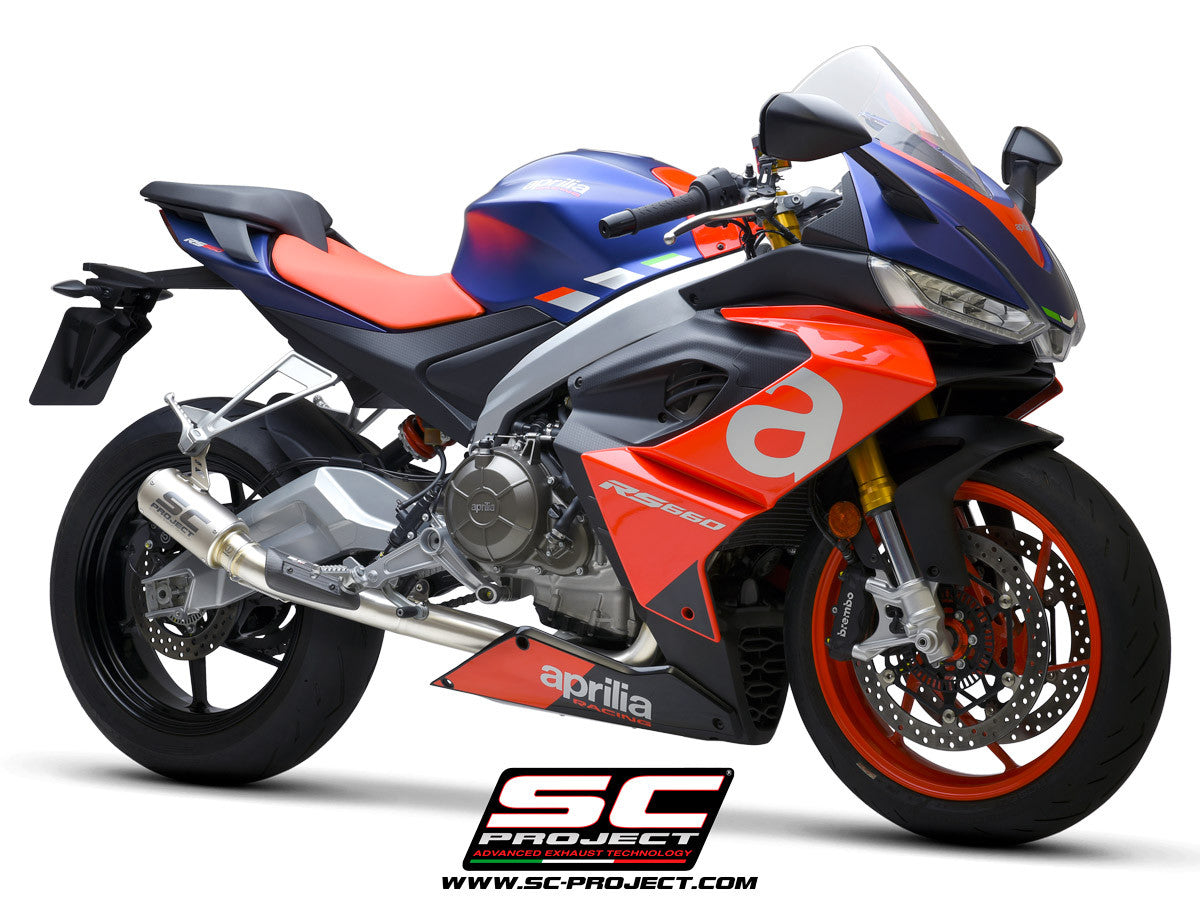 SC-Project stainless steel complete system 2-1 CR-T Aprilia RS 660 (20-24) 
