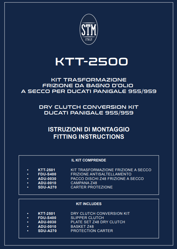 STM EVO SBK embrague seco Ducati Panigale V2 955 (20-24) KTT-2500 