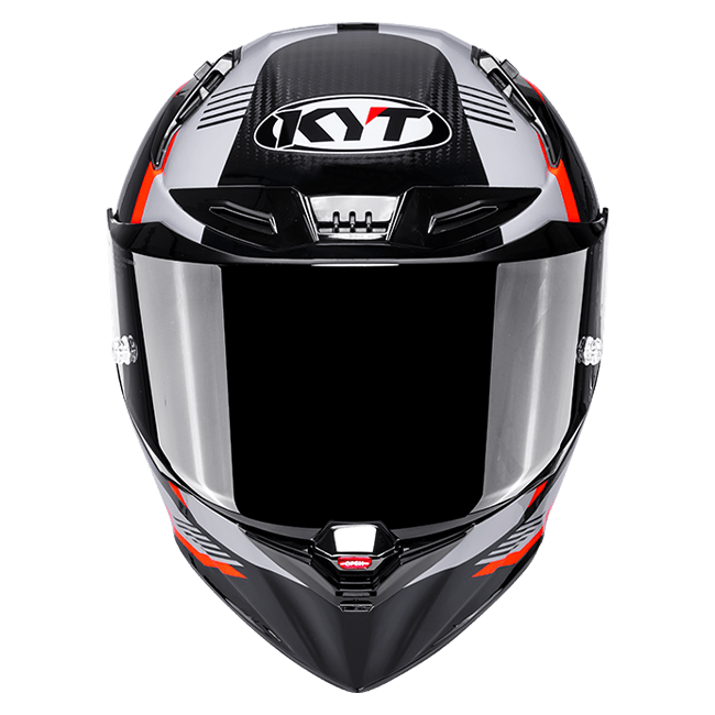 KYT R1R Racing Helmet Carbon Zone Orange Y6R10008 
