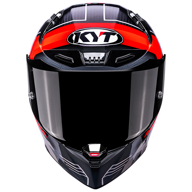 KYT R1R Racing Helmet Carbon Accelerator Red Y6R10003 