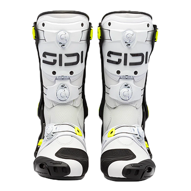 Sidi Rex Motorcycle Boots White/Black/Yellow 
