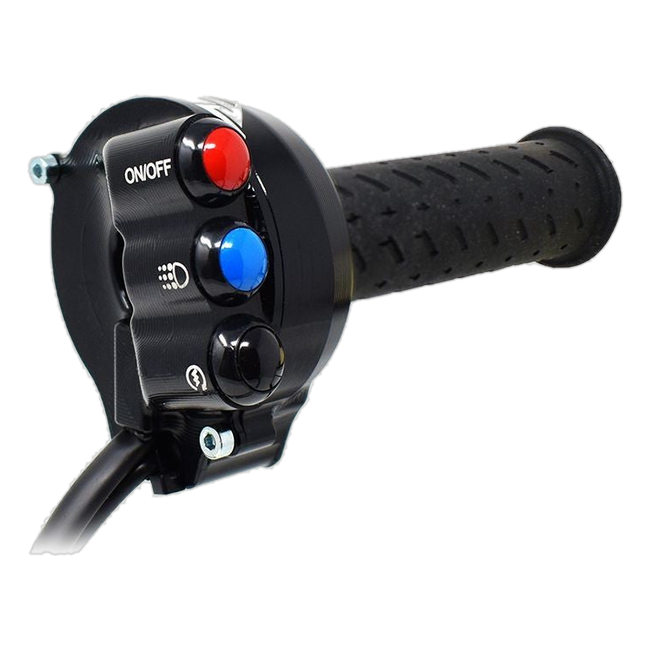 Gasgriffgehäuse mit integriertem Lenkerschalter JetPrime Aprilia RSV4 (21-26) JP CO AP660RV
