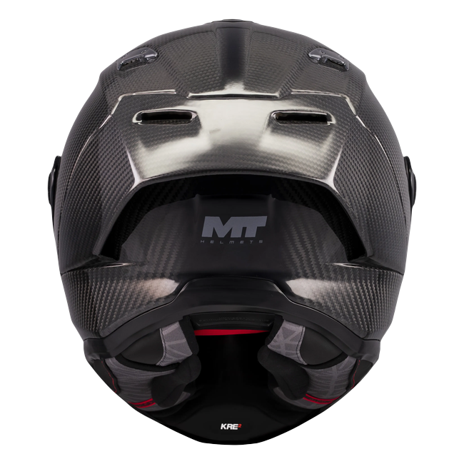 MT-Helmets KRE 2 PLUS FIM Racing #2 Pure A1 Integralhelm in Voll-Carbon — Rückansicht