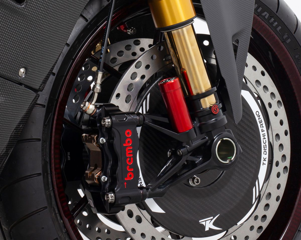 Juego de pie de horquilla CNC de 100 mm "GP Style" Motocorse Ducati Panigale V4/S/R (18-24) 
