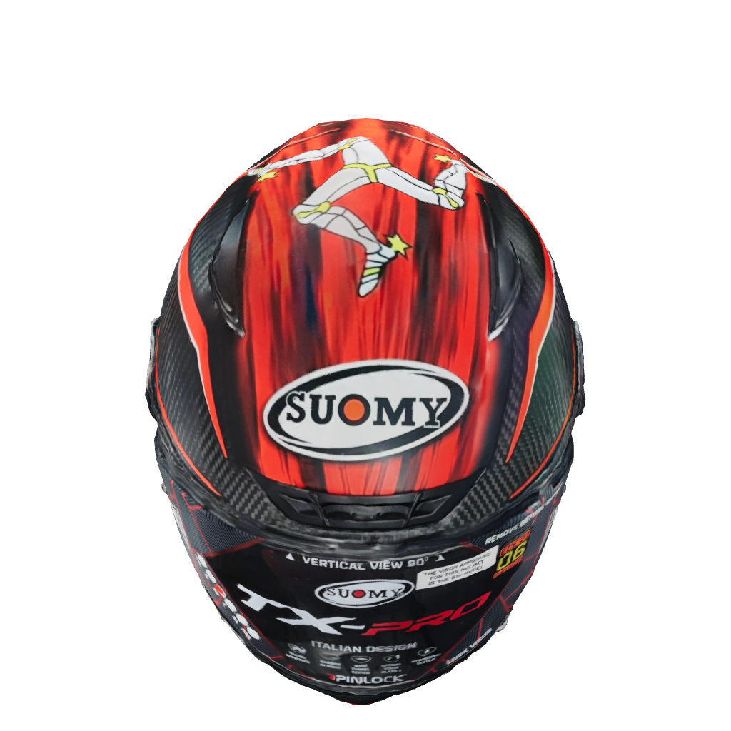 Suomy TX-Pro Helmet Carbon Johnson Replica Red Matt K6TX0010 