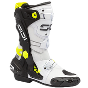 Sidi Rex Motorcycle Boots White/Black/Yellow 