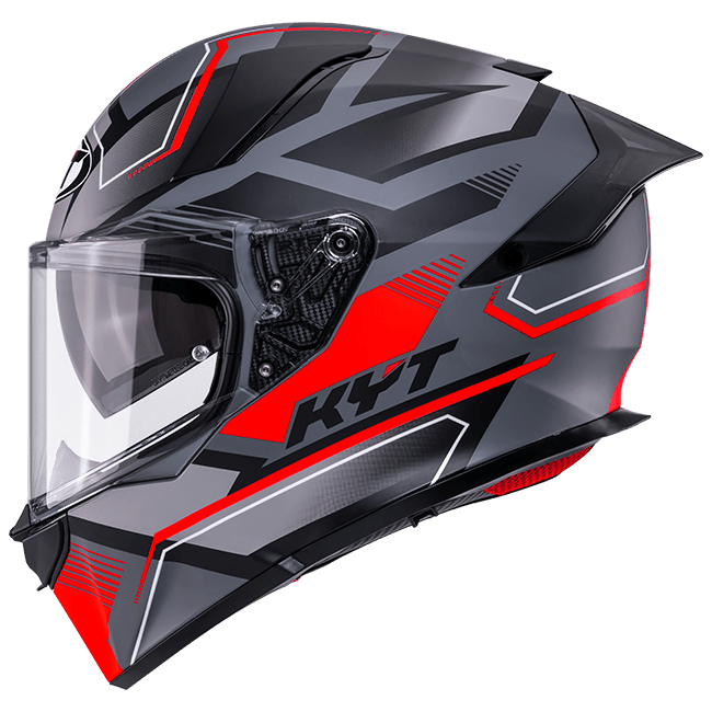 KYT R2R Helmet Parsec Matt Gray / Red Y6R20023 
