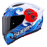 Suomy Track-1 Helmet Waves White K6T10025 
