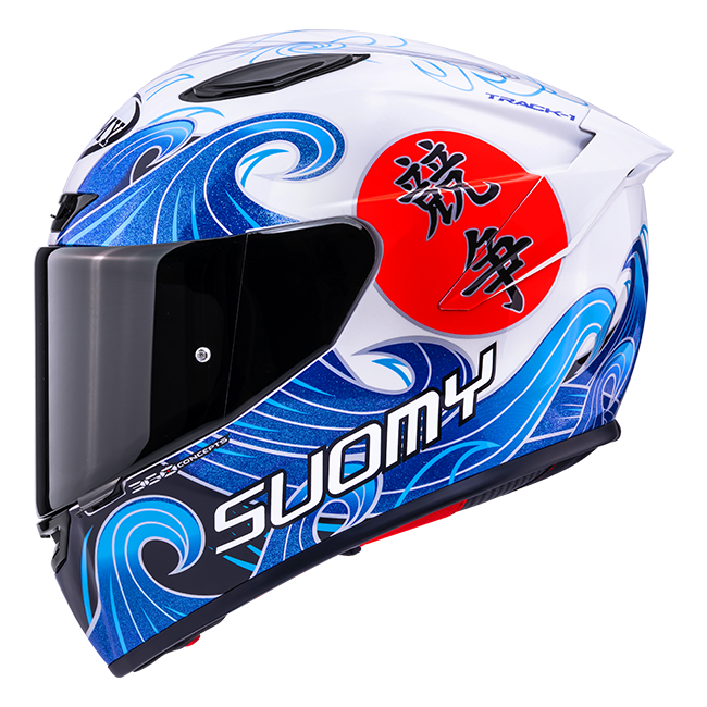 Suomy Track-1 Helmet Waves White K6T10025 