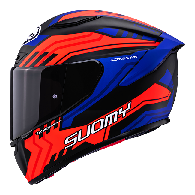 Suomy Track-1 Helmet Framework Matt Black/Red/Blue K6T10024 