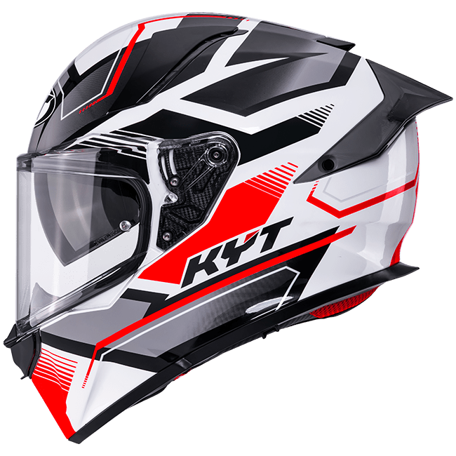 KYT R2R Helmet Parsec White/Red Y6R20022 