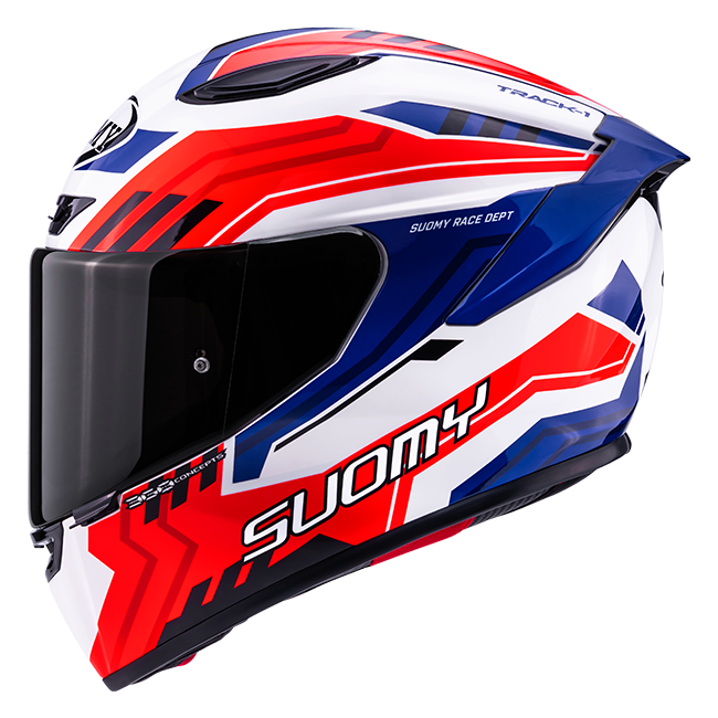 Suomy Track-1 Helmet Framework White/Red/Blue K6T10023 