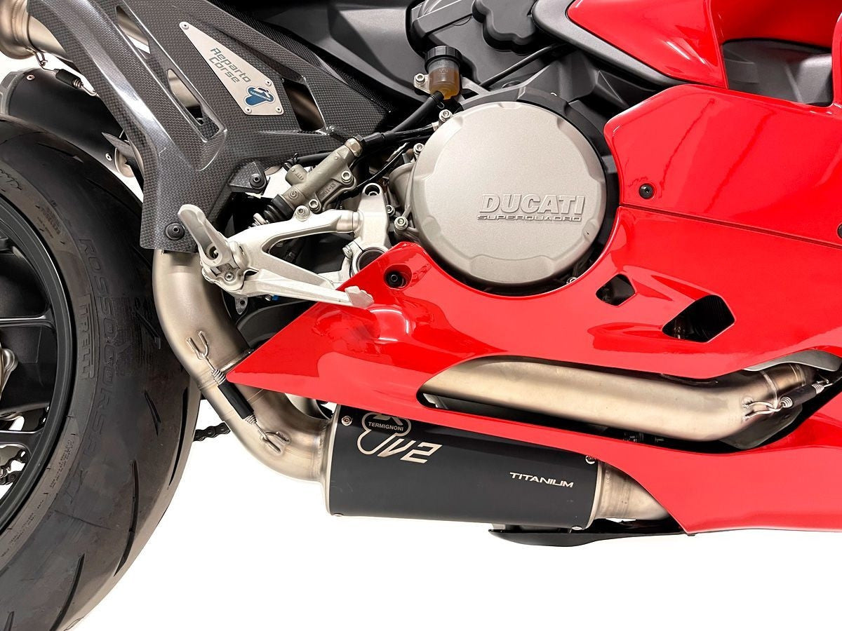 Sistema de escape completo de acero inoxidable Termignoni Replica SBK Ducati Panigale V2 955 (20-24) D22009400INC 