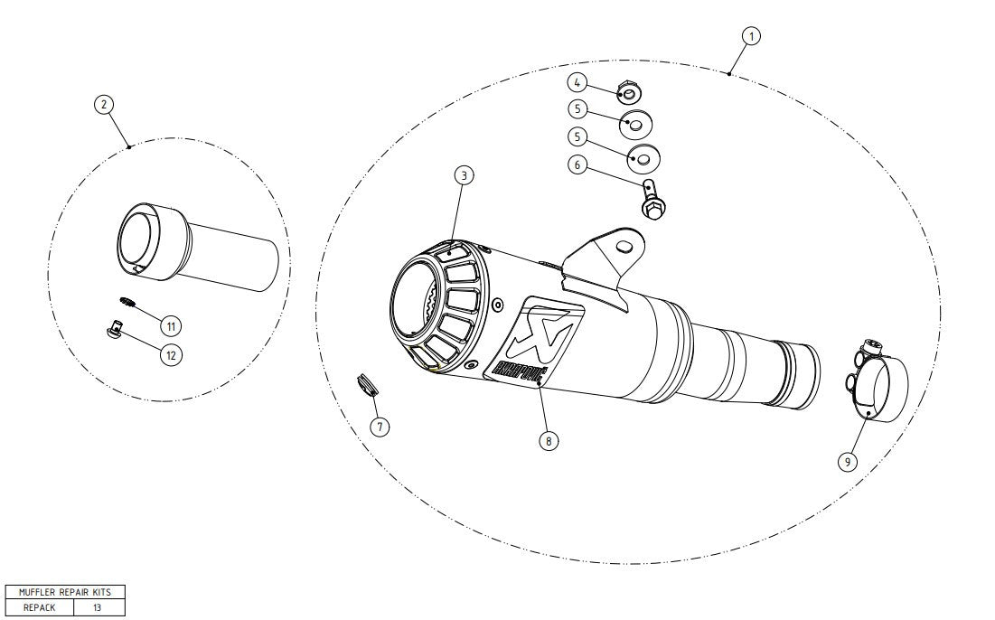Akrapovic Slip-On Line (Titanium) Yamaha YZF-R6 (06-25) S-Y6SO10-AHBT 