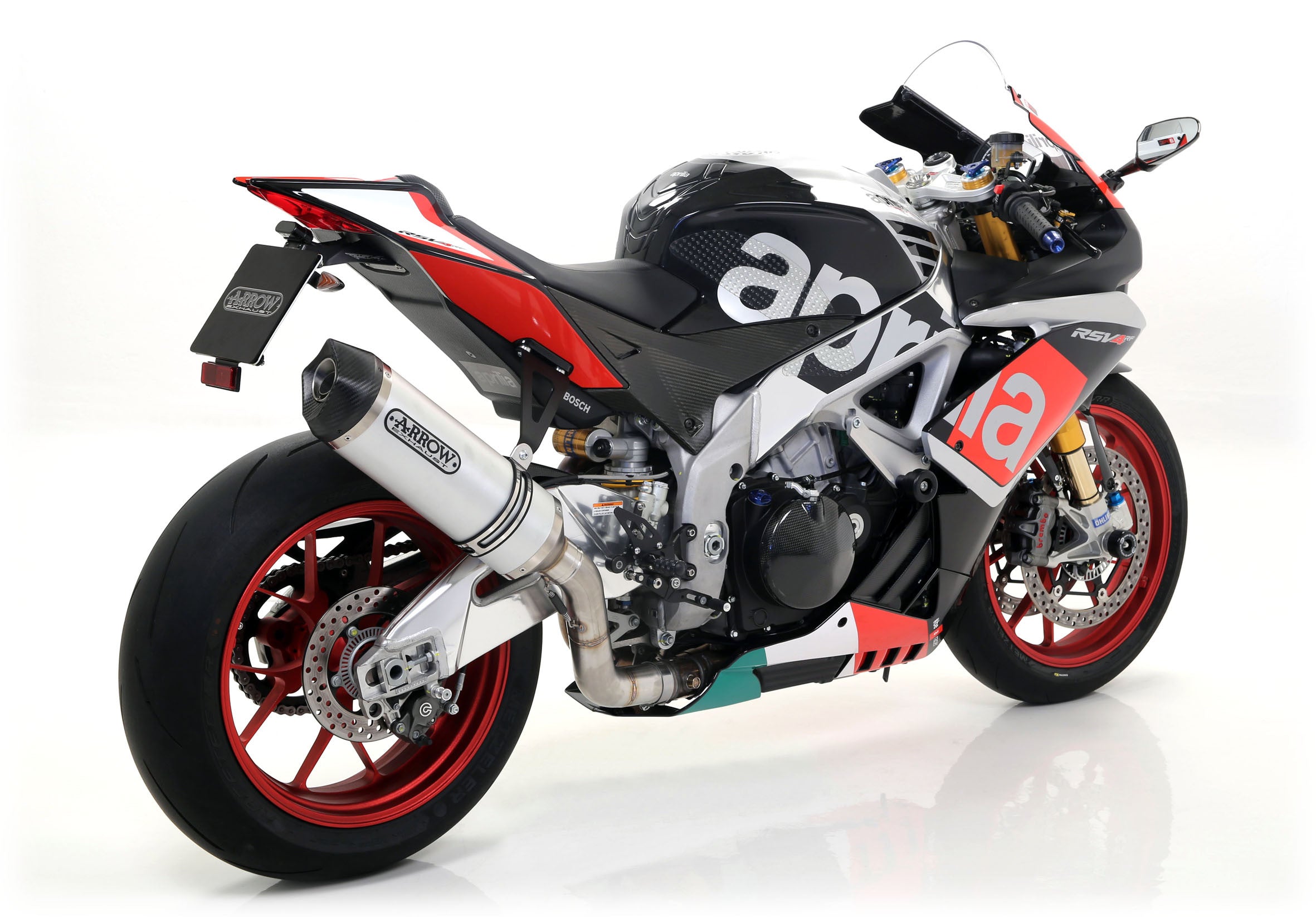 Escape Arrow Slip-On Race-Tech de aluminio para Aprilia RSV4/RR/RF (17-18) 71744AK 