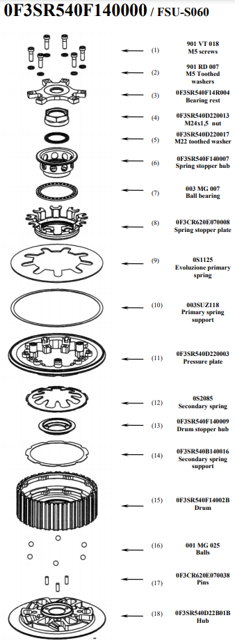 STM Anti-Hopping Clutch Suzuki GSX-R 600/750 (06-14) FSU-S060 