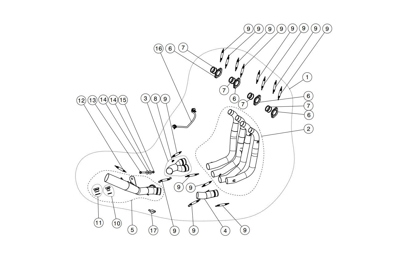 Akrapovic Colector (Acero Inoxidable) Suzuki GSX-R 1000 (17-23) E-S10R6 